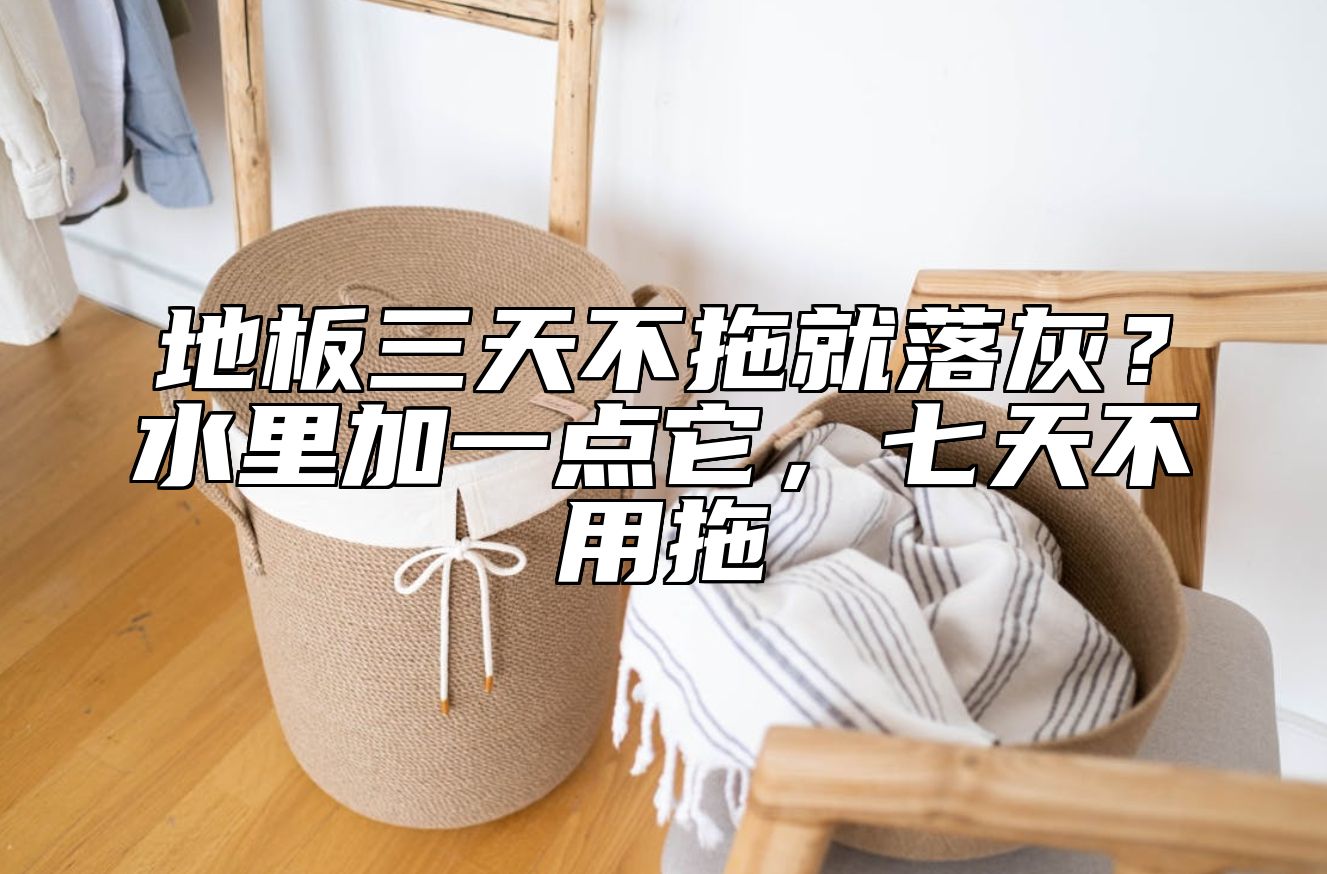 地板三天不拖就落灰？水里加一点它，七天不用拖