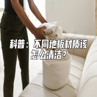 科普：不同地板材质该怎么清洁？